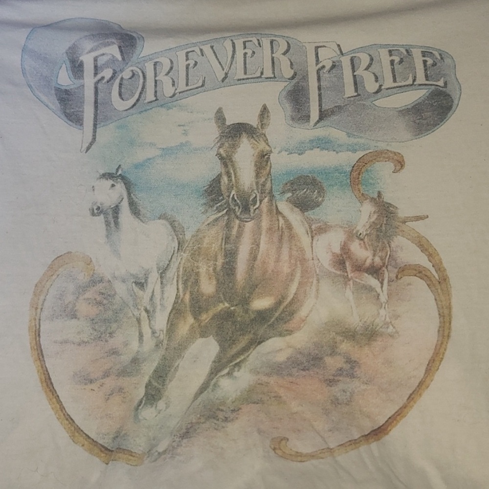Spell White Graphic Tee with Horse Print - Picture 7 of 9